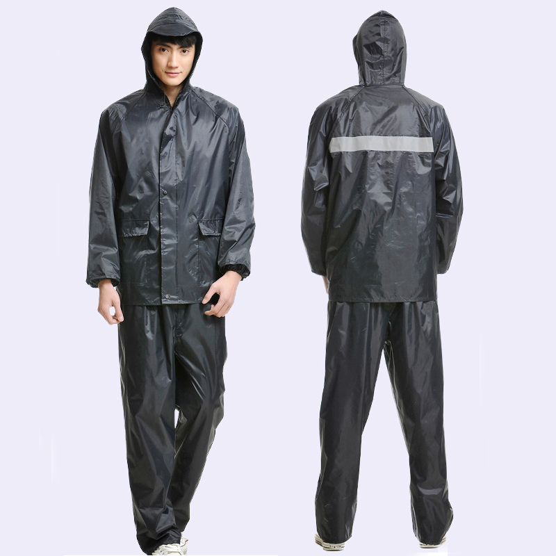 Waterproof taffeta PVC coating cheap reflective raincoats