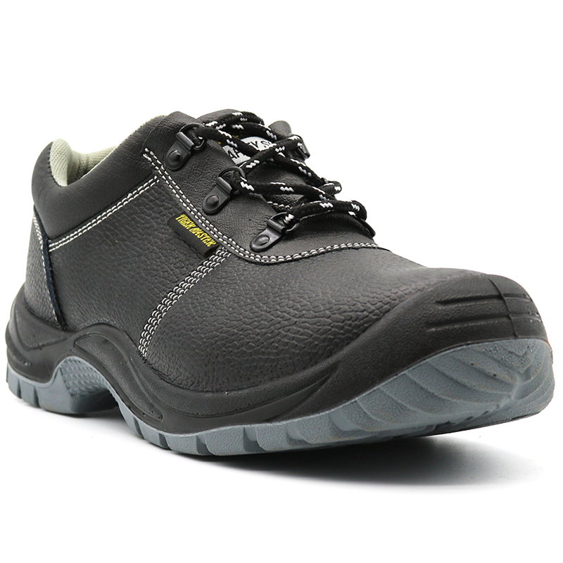 Low Ankle Anti Slip Steel Toe Puncture Proof Safety Shoes Black