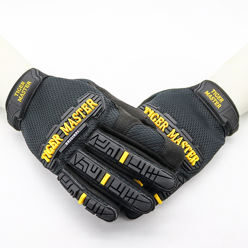 Tiger master TPR anti impact mechanic gloves