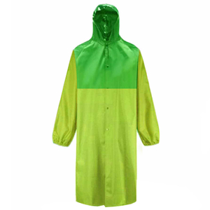 Custom Logo 100% Waterproof Adult PVC Raincoat To Nigeria