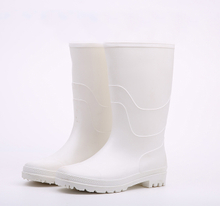 White Anti Slip Waterproof Non Safety Pvc Rain Boots for Food Industry