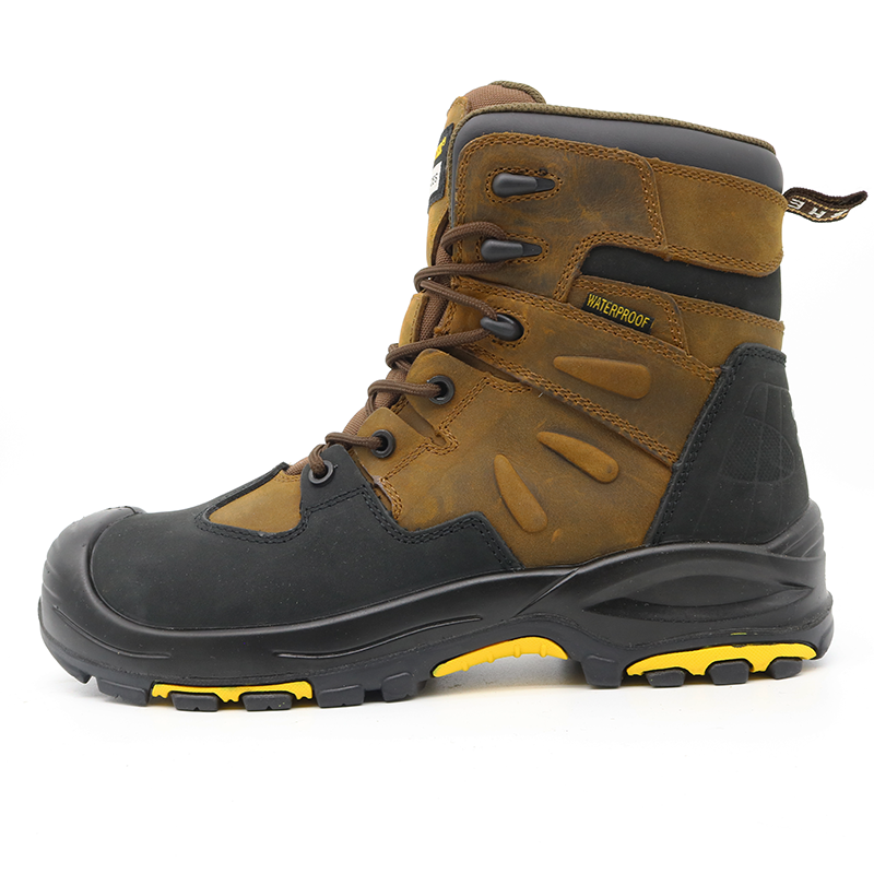 Heat Resistance Rubber Sole Men Safety Shoes with Steel Toe