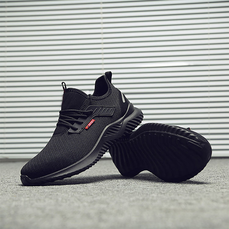 Anti Slip Rubber Sole Steel Toe Prevent Puncture Sneakers Safety Shoes for Men