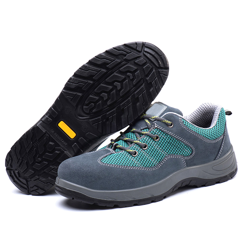 Anti Slip Warehouse Leather Safety Shoes Steel Toe