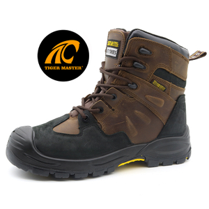 Heat Resistant Rubber Sole Steel Toe Puncture Proof Safety Shoes Work Boots