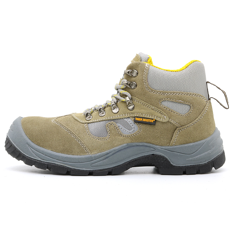 CE suede leather PU outsole sport style safety shoes steel toe cap