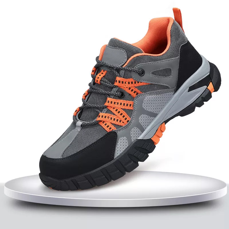 Oil Resistant Anti Slip Soft Rubber Sole Steel Toe Safety Sport Shoes for Men