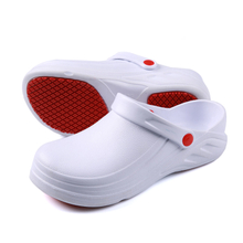 White Soft EVA Non Slip Chef Kitchen Clogs Shoes for Men Unisex