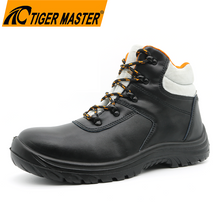 Black Steel Toe Industrial Indestructible Safety Shoes for Men