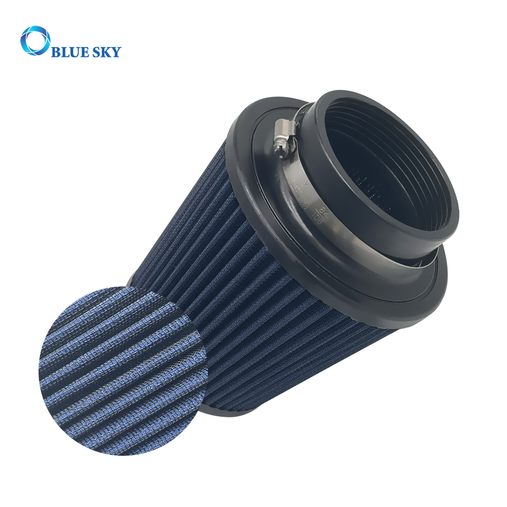 Bluesky, filtro de aire automático personalizado, filtro de automóvil de admisión de aire de 89mm para reemplazo de filtro abierto de aire de cono de admisión
