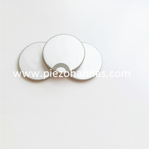 Material piezoeléctrico Pzt Disco cerámico piezoeléctrico Frecuencia resonante del cristal piezoeléctrico