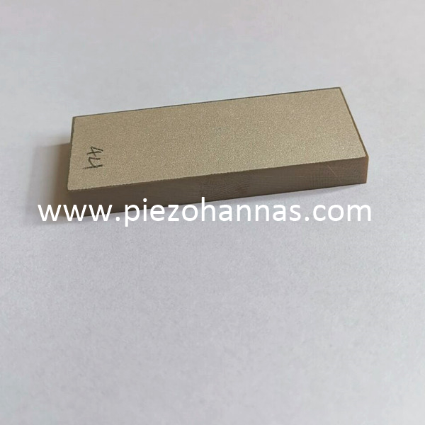 Cuadrado de cerámica piezoeléctrico de material PZT5A para sensor inercial
