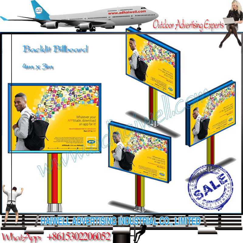 4x3 Vinilo Banner cartelera envío a Abidjan Costa de Marfil África