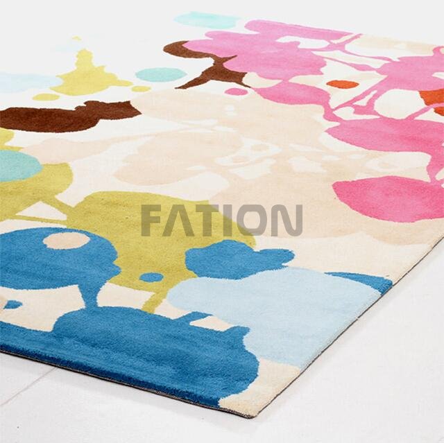 Contemporary Colorful Design Floor Carpet Home Area Rug