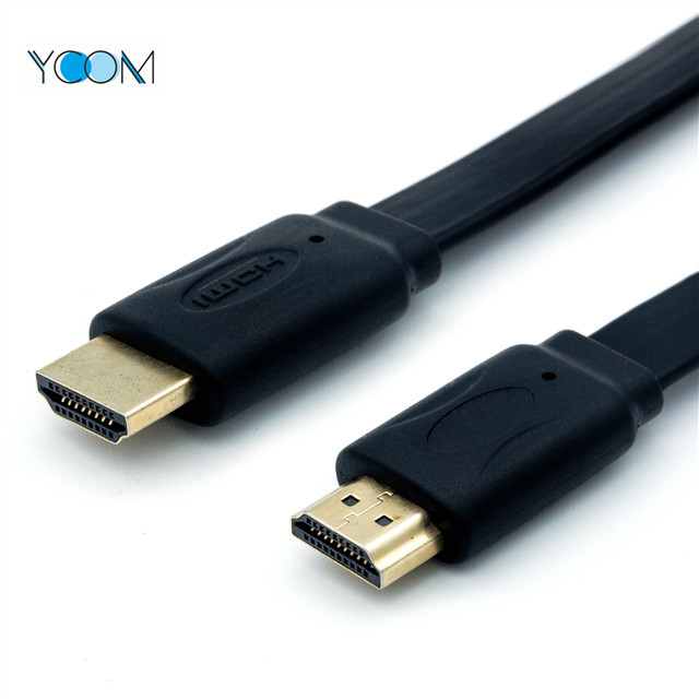 Flat 4K HDMI Cable with Ethernet, Support 3D 