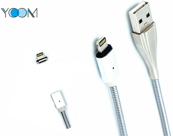 Spring & Magnetic USB Cable for iPhone