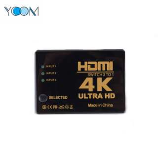 3 entradas 1 salida HDMI Switch Support 4K 3D