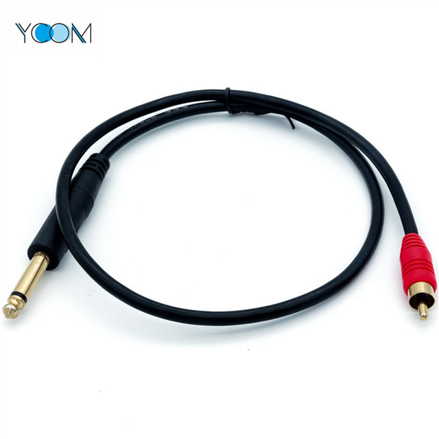 6.5 MM Stereo to 3 RCA Plug Audio Cable