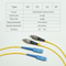 Cable de conexión de fibra óptica de modo simple SC-FC 2