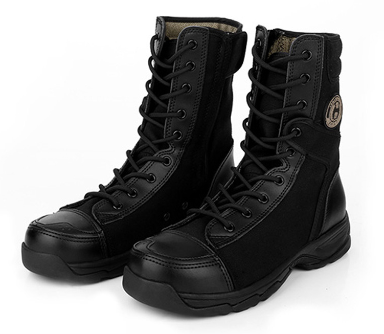 99014 Canvas fabric swat police boots