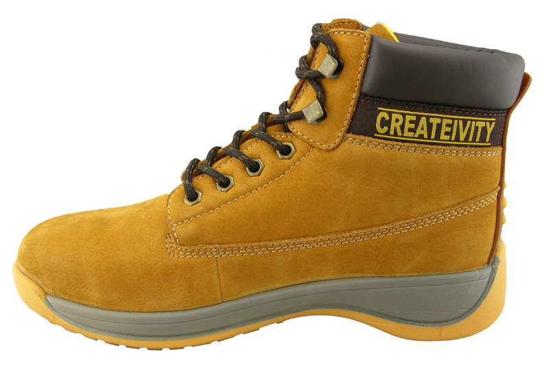 0133 nubuck leather impact resistant safety work shoes