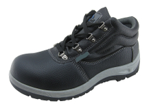 Artificial leather PVC injection work safety shoes for construction