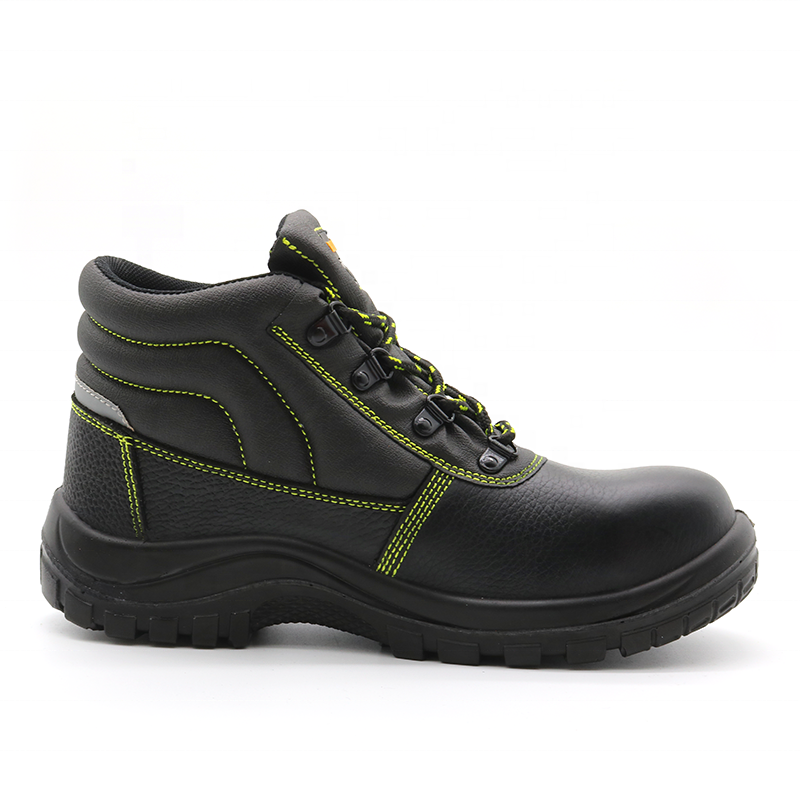 Genuine Leather Pu Sole Safety Shoes Steel Toe Steel Midplate