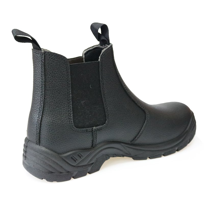 HA5010 split embossed leather no lace fashionable safety shoes
