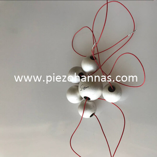 Esfera de piezo ultra-sônico com buraco para hidrofone