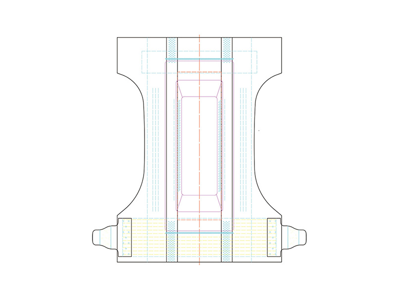 Línea de producción completa del pañal del bebé de la cintura elástico Full-Servo Control