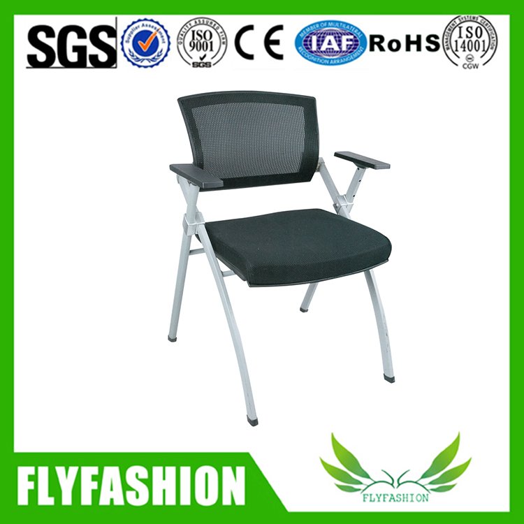 latest design black mesh back folding armrest office chair (OC-107)