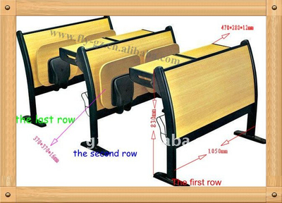 Escritorios del paso de progresión y sillas/silla de plegamiento/muebles de escuela (SF-04H)