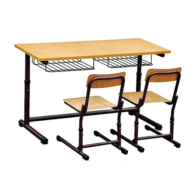 El escritorio y la silla más nuevos (SF-01D) del doble del estudio del estudiante