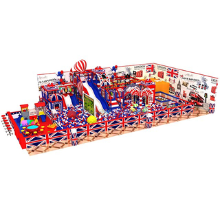 Colouful England Theme Kids Indoor Playground Aumsement Park Equipment