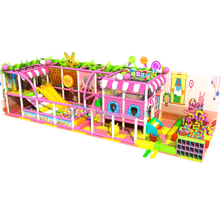Candy Themed Kindergarten Amusement Children Indoor Playground with Ball Pit