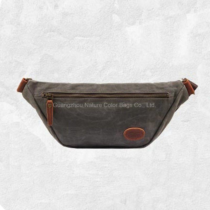 Retro Waterproof Canvas Chest Bag for Trips and Campus
