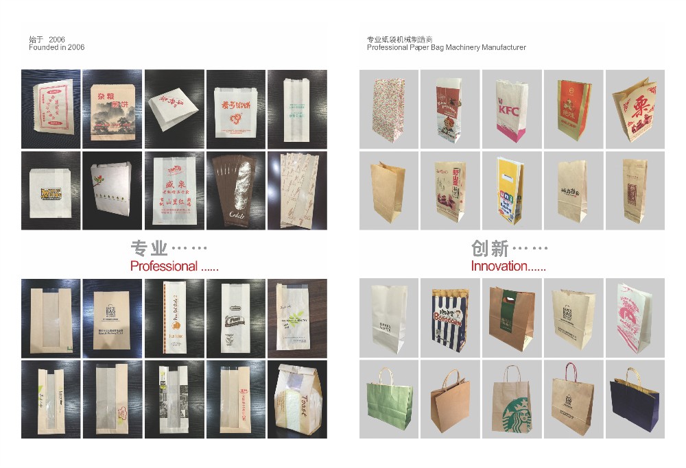 A le roulis visuel du certificat RX-200 de la CE alimenter le sac de papier inférieur carré faisant la machine
