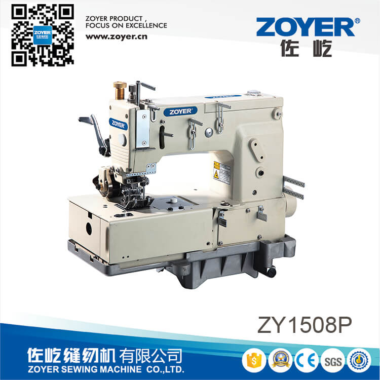 ZY1508P Zoyer 1-4针平板双链式线迹机带水平弯针运动机构