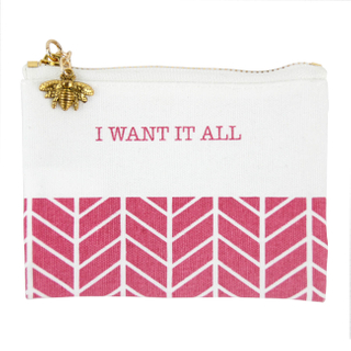 Canvas coin purse wallet