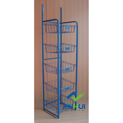 5 Layer Floor Standing Metal Bulk Display Stand (pH15-567)