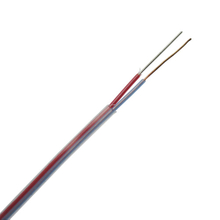 PFA insulated parallel construction transparent jacket thermocouple extension wire-Single pair