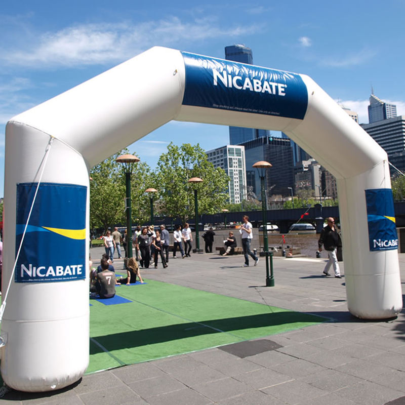 Durable and Cost-Effective White Inflatable Race Arch Events for Promoting Marathon Races and Engaging Participants