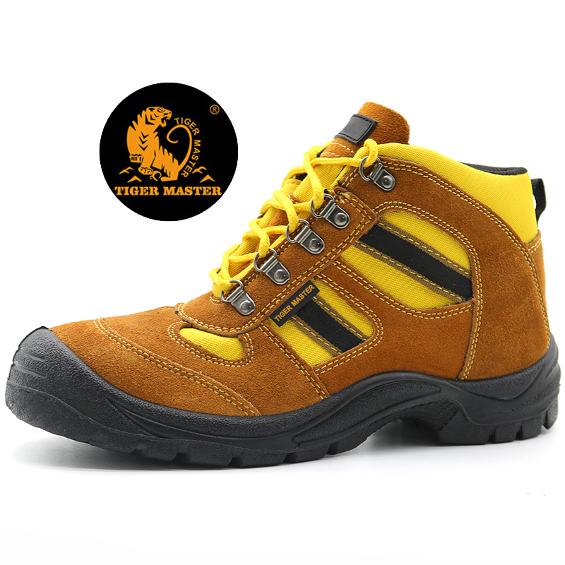 Brown Steel Toe Prevent Puncture Cheap Safety Shoes Sports