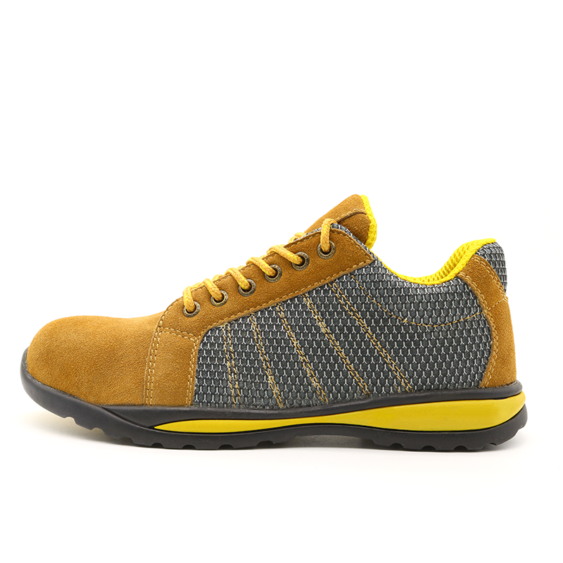 Anti Slip Rubber Sole Women Safety Sports Shoes Steel Toe