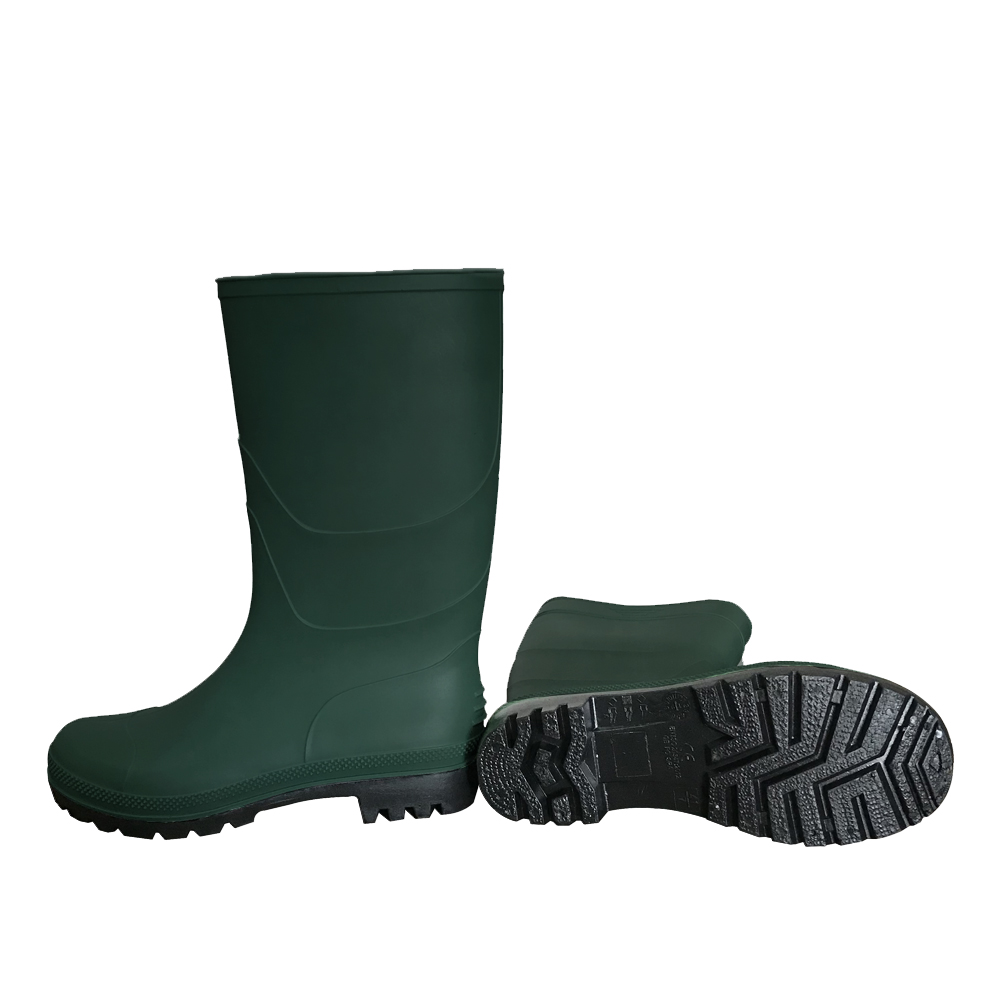 Green Non-slip Waterproof Cheap Pvc Garden Rain Boots