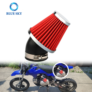 Filtro de aire para carreras de motos de 48mm, filtro de admisión de alto flujo para 125-250CC HONDA YAMAHA SUZUKI ATV Dirt Bike Pit Bike Mini Bike