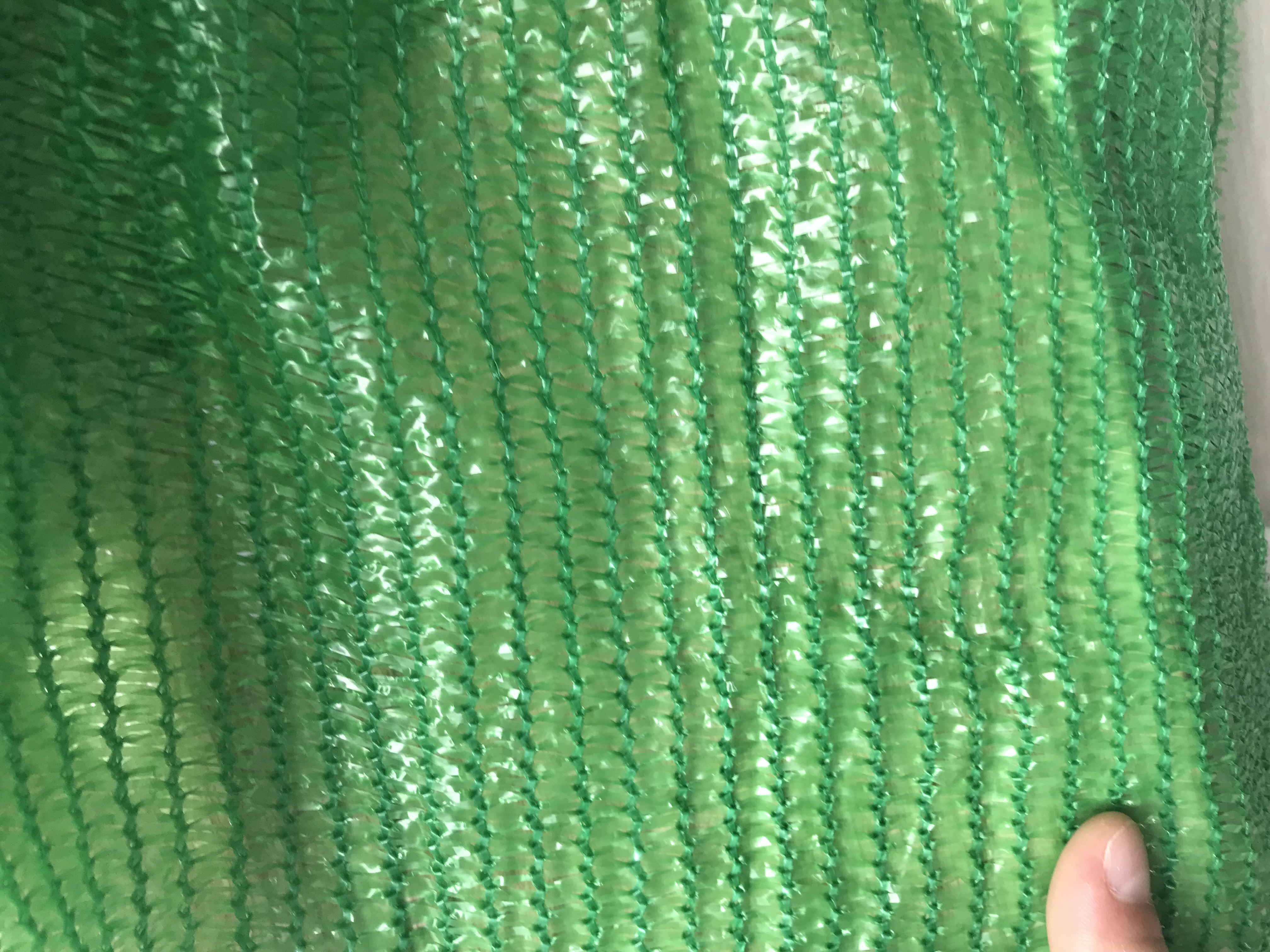 HDPE Three Needles Green Tape Shade Net para Invernadero
