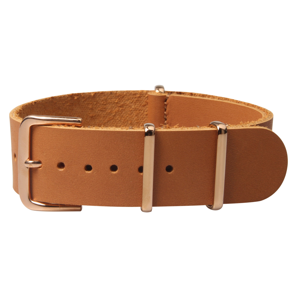 Wholesales Light Brown Leather Nato 