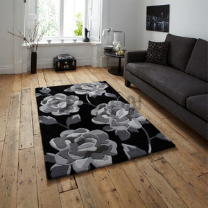 Popular Flower Design Floor Carpet Handmade Acrylic Rug