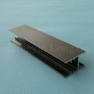 Black Anodized Aluminum Profile for Windows and Doors